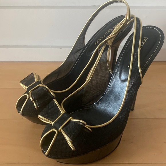 Sergio Rossi Peep Toe Heel - Picture 1 of 6